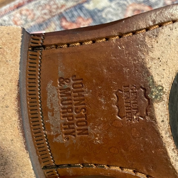 Johnston & Murphy Brown Leather Brogue Oxfords - Picture 4 of 5